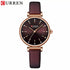 Curren - Women's Watch - Deep Brown & Rose Gold - Genuine Leather Strap! - 1 Year Warranty!