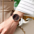 Curren - Women's Watch - Deep Brown & Rose Gold - Genuine Leather Strap! - 1 Year Warranty!