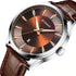 Curren Alpine - Men's Watch - Classic Brown - Genuine Ultrasoft Leather! - Hot Seller! - 1 Year Warranty!
