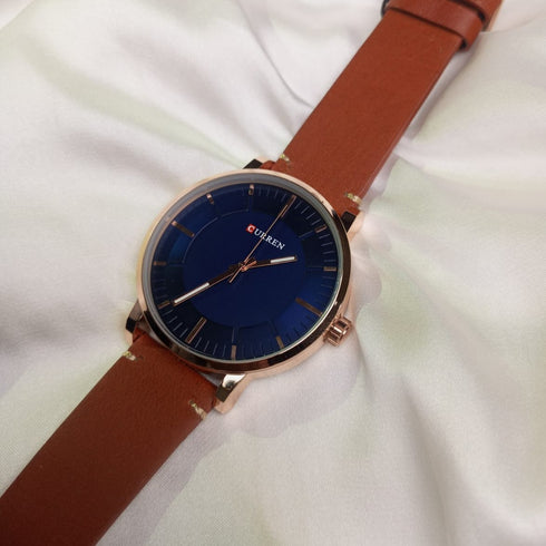 Curren Men's Watch - Ultra Soft Genuine Leather - Box Packaging! - Water Resistant 3ATM! - 1 Year Warranty