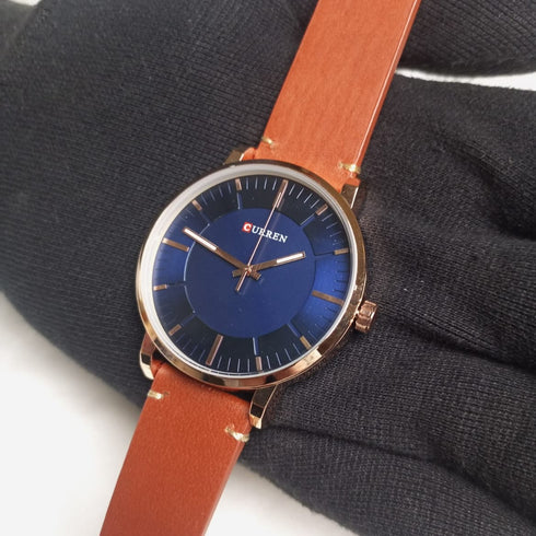 Curren Men's Watch - Ultra Soft Genuine Leather - Box Packaging! - Water Resistant 3ATM! - 1 Year Warranty