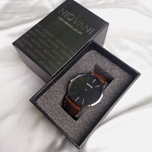 Man Bundle - Niovani Iconic Watch & Wallet - Free Box Packaging!