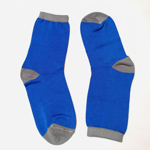 Soxyfeet Blue & Grey Dress Sock - Ultrasoft Cotton