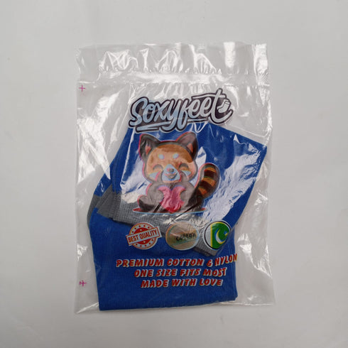 Soxyfeet Blue & Grey Dress Sock - Ultrasoft Cotton