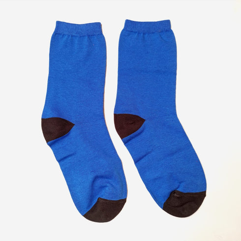 Soxyfeet Blue & Black Dress Sock - Ultrasoft Cotton