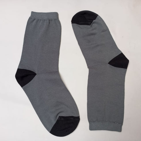 Soxyfeet Grey & Black Dress Sock - Ultrasoft Cotton