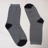 Soxyfeet Grey & Black Dress Sock - Ultrasoft Cotton