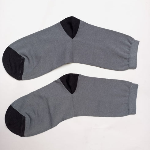 Soxyfeet Grey & Black Dress Sock - Ultrasoft Cotton