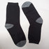 Soxyfeet Black & Grey Dress Sock - Ultrasoft Cotton