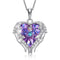 Niovani Pure Love Necklace - Pure Sterling Silver - Mini Heart with Genuine European Crystals! - Free Box Packaging