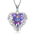 Niovani Pure Love Necklace - Pure Sterling Silver - Mini Heart with Genuine European Crystals! - Free Box Packaging