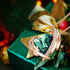 Beautiful Love Necklace - Green & Rose Gold - Genuine European Crystals! - Genuine Rose Gold Plated - Free Box Packaging