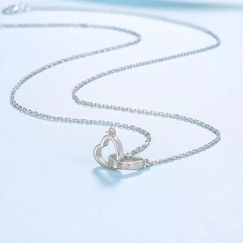 Lover's Necklace - Pure Sterling Silver (Chandi) - Free Box Packaging