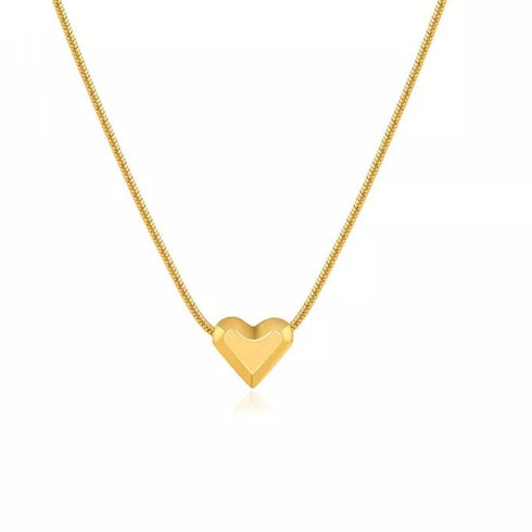 Simple Love - Chic & Dainty - 14K Gold Plating over Stainless Steel - Free Box Packaging