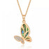 Wonderland Butterfly Necklace - Abalone Shell - 14K Gold Plated - Free Box Packaging