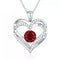 Eternal Love Message Necklace - Pure Sterling Silver (Chandi) - Rhodium Plated - Free Box Packaging