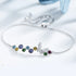 Colors of a Butterfly Bracelet - Pure Sterling Silver (Chandi) - Rhodium Plated - Free Box Packaging