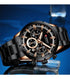 Curren Men's Chronograph Watch! - Black & Rose Gold - Hot Seller! - 1 Year Warranty!