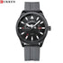 Curren Mens Watch - Ultra Soft Silicon Strap - Box Packaging! - Water Resistant 3ATM! - 1 Year Warranty!