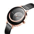 Niovani Mystique - Sparkling Rose Gold & Black - Adjustable Steel Strap! - Water Resistant! - Free Box Packaging!