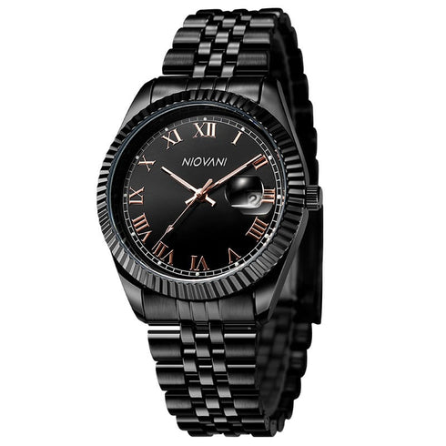 Niovani Ace - Unisex Watch - Date Feature - Stainless Steel Strap - 1 Year Warranty - Water Resistance