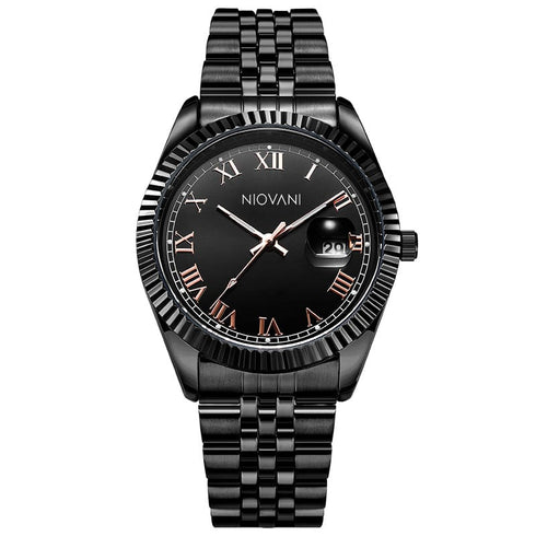 Niovani Ace - Unisex Watch - Date Feature - Stainless Steel Strap - 1 Year Warranty - Water Resistance
