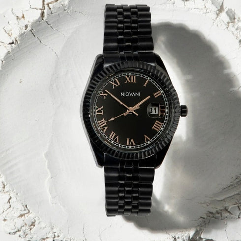 Niovani Ace - Unisex Watch - Date Feature - Stainless Steel Strap - 1 Year Warranty - Water Resistance