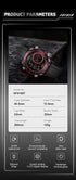 Naviforce Men's Watch - Red & Black - Silicon Strap - Digital & Analogue - 1 Year Warranty