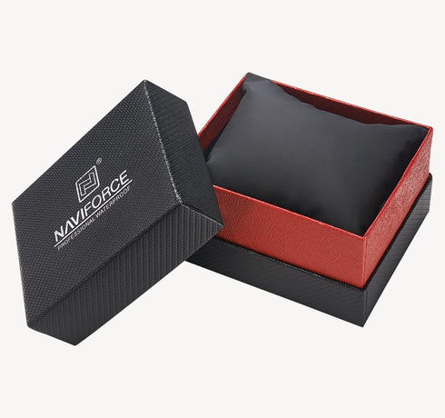 Naviforce Men's Watch - All Black - Ultrasoft Silicon Strap - 1 Year Warranty