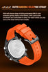 Naviforce Men's Watch - Orange & Black - Silicon Strap - Digital & Analogue - 1 Year Warranty