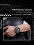 Naviforce Men's Watch - Silver & Black - Chronograph - Adjustable Steel Strap - 1 Year Warranty