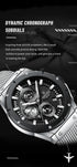Naviforce Men's Watch - Silver & Black - Chronograph - Adjustable Steel Strap - 1 Year Warranty