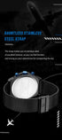 Naviforce Men's Watch - Blue & Black - Chronograph - Adjustable Steel Strap - 1 Year Warranty