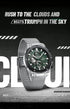 Naviforce Men's Watch - Jungle Green & Silver - Chronograph - Adjustable Steel Strap - 1 Year Warranty