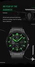 Naviforce Men's Watch - Jungle Green & Silver - Chronograph - Adjustable Steel Strap - 1 Year Warranty