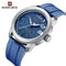 Naviforce Men's Watch - All Blue - Ultrasoft Silicon Strap - 1 Year Warranty