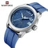 Naviforce Men's Watch - All Blue - Ultrasoft Silicon Strap - 1 Year Warranty