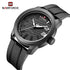 Naviforce Men's Watch - All Black - Ultrasoft Silicon Strap - 1 Year Warranty