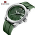 Naviforce Men's Watch - Jungle Green - Ultrasoft Silicon Strap - 1 Year Warranty
