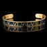 Roman Numeral Bangle - 14k Gold Plated - Surgical Grade Stainless Steel - (Men/Women)