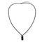 Minimalist Rectangular Necklace - Black Gold Plated - Surgical Grade Stainless Steel - (Men/Women)