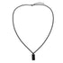 Minimalist Rectangular Necklace - Black Gold Plated - Surgical Grade Stainless Steel - (Men/Women)