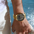 Curren Men's Watch - Gold & Black - Date Function - 1 Year Warranty - Free Box Packaging - 3 ATM Water Resistant
