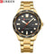 Curren Men's Watch - Gold & Black - Date Function - 1 Year Warranty - Free Box Packaging - 3 ATM Water Resistant