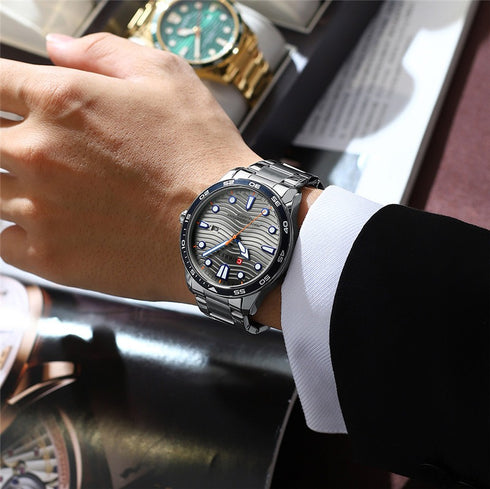 Curren Men's Watch - Charcoal Grey - Date Function - 1 Year Warranty - Free Box Packaging - 3 ATM Water Resistant