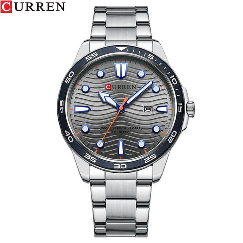 Curren Men's Watch - Charcoal Grey - Date Function - 1 Year Warranty - Free Box Packaging - 3 ATM Water Resistant