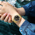 Curren Womens Watch - Sparkling Gold & Black - 1 Year Warranty - Free Box Packaging - 3 ATM Water Resistant