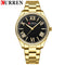 Curren Womens Watch - Sparkling Gold & Black - 1 Year Warranty - Free Box Packaging - 3 ATM Water Resistant