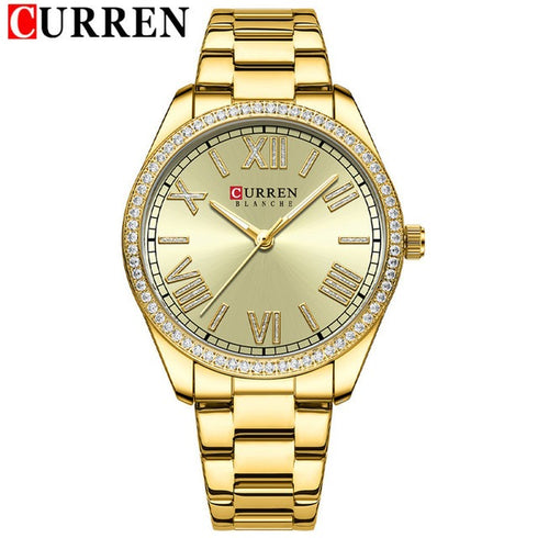 Curren Womens Watch - Majestic Gold - 1 Year Warranty - Free Box Packaging - 3 ATM Water Resistant