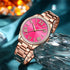 Curren Womens Watch - Hot Pink & Rose Gold - 1 Year Warranty - Free Box Packaging - 3 ATM Water Resistant